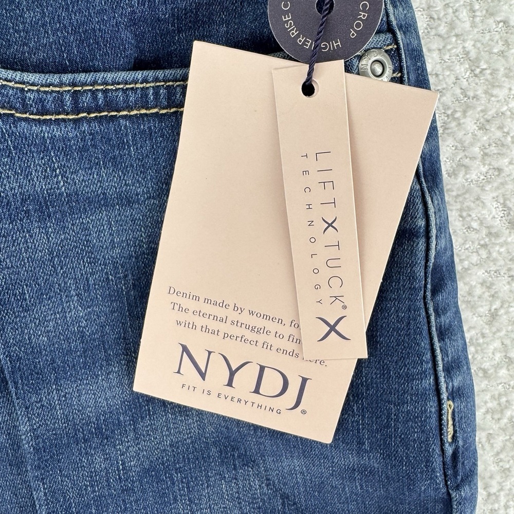 NYDJ Cool Embrace Wide Leg Denim Crop Jeans 14P Seredipity Blue - Picture 6 of 11